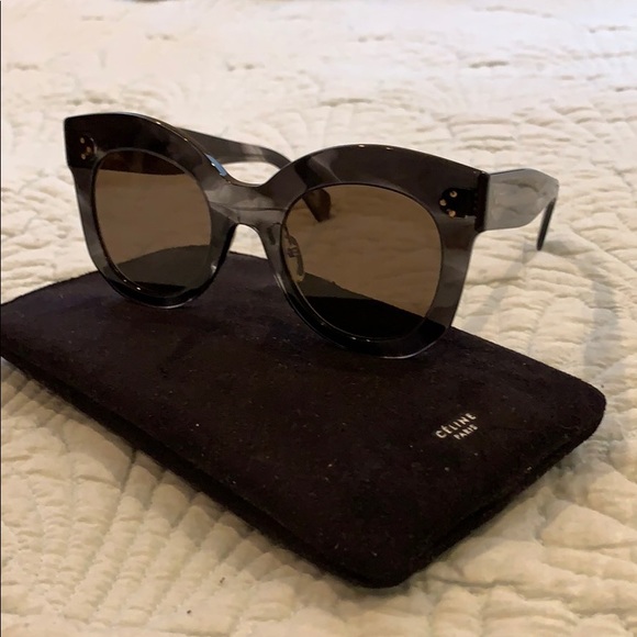 Celine Accessories - Celine black grey Cat Eye Sunglasses